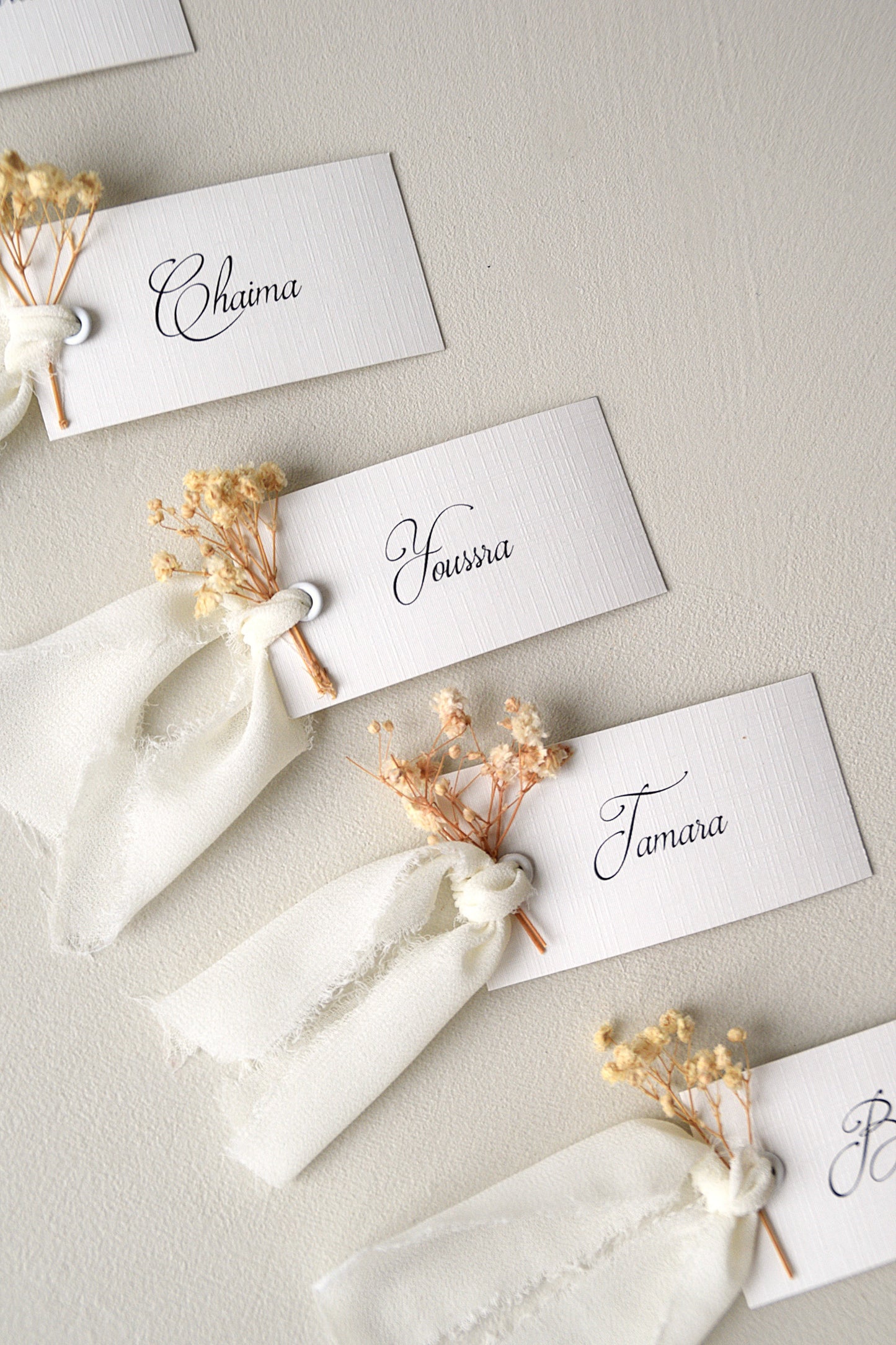 Safha of Baby's Breath - Name Cards