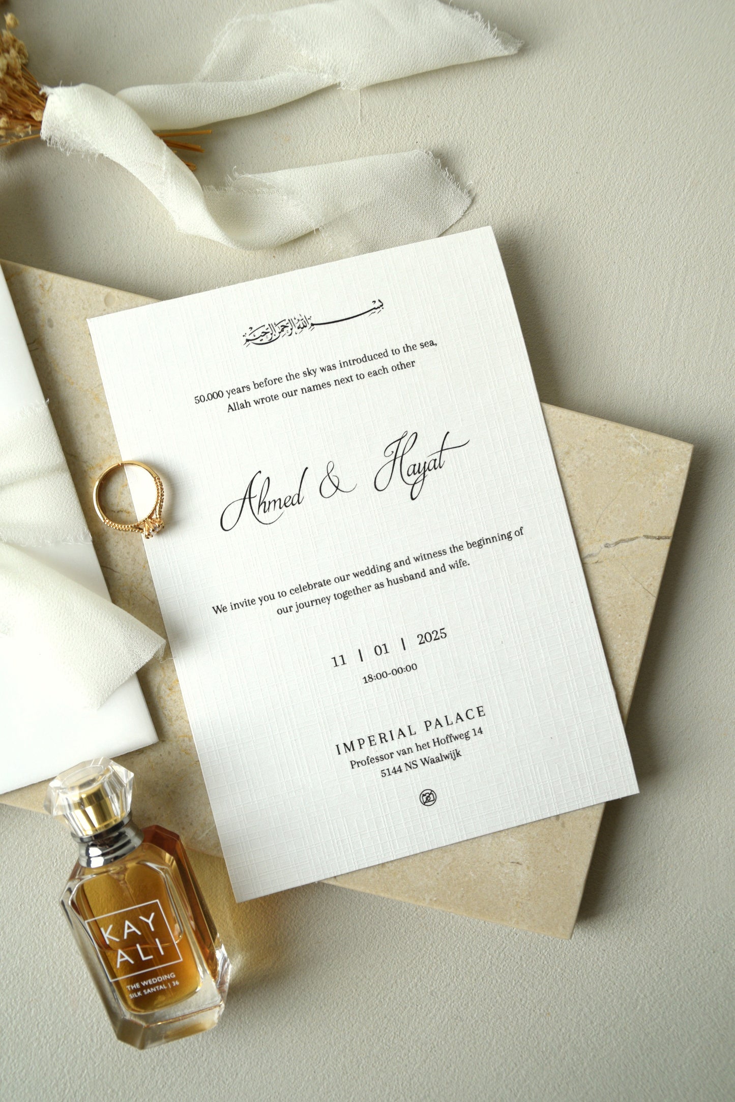 Safha of Baby's Breath - Invitation Card