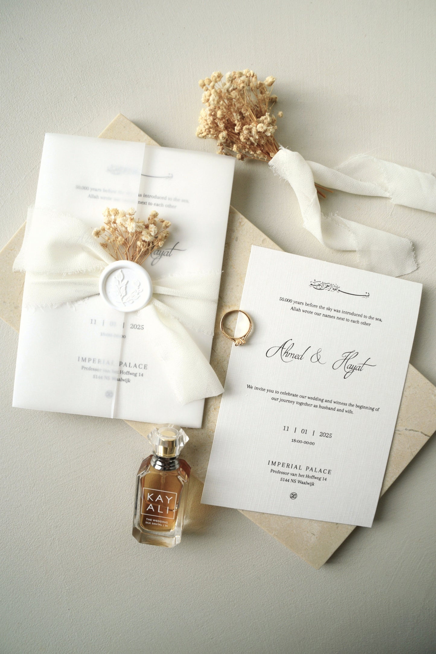Safha of Baby's Breath - Invitation Card