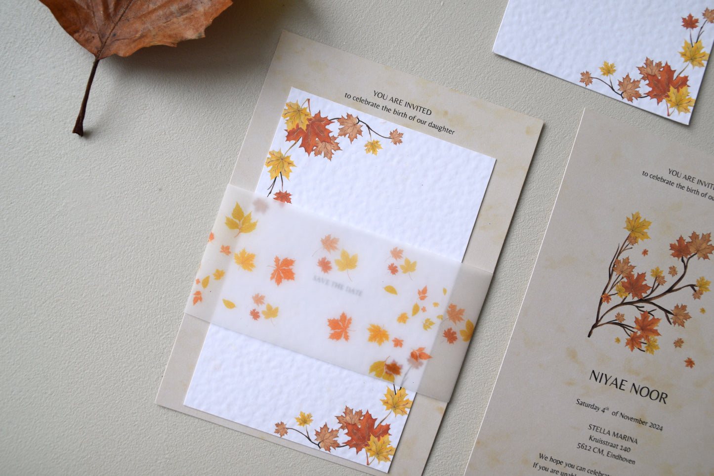 Safha of Fall - Uitnodigingskaart