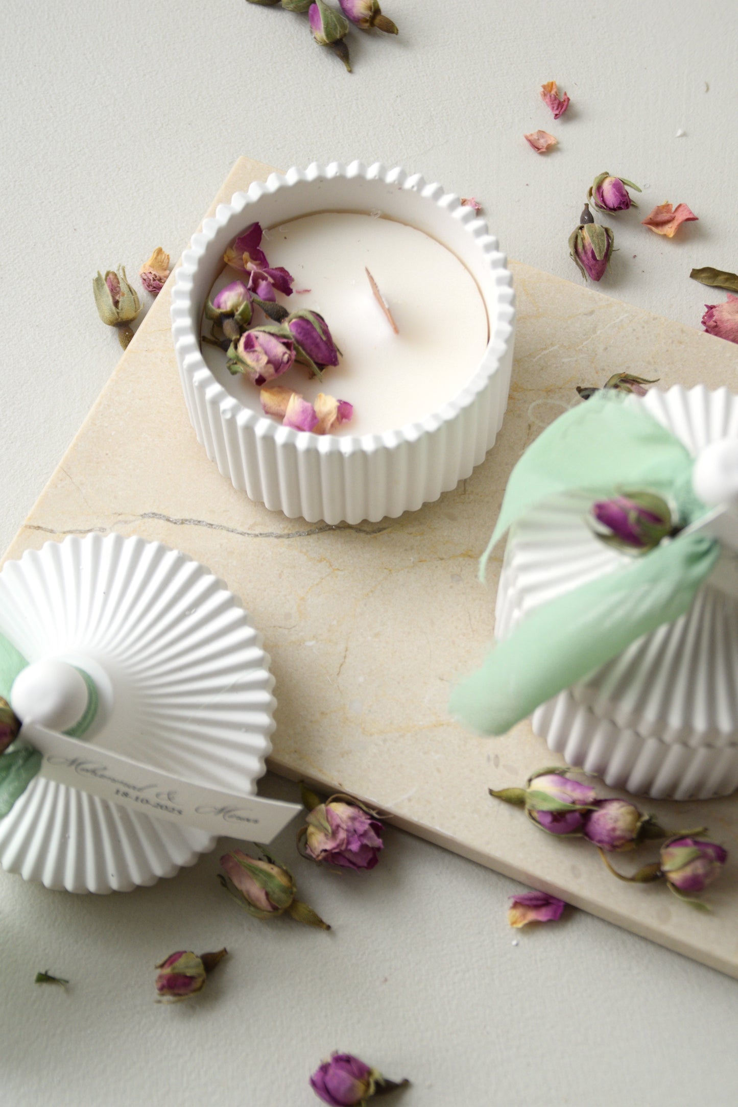 Safha of Roses - Candle favor (jar)