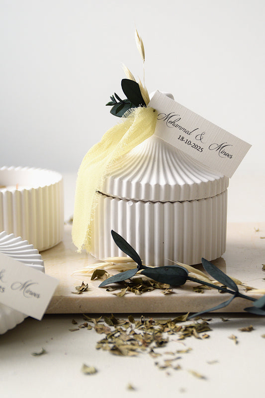 Safha or henna - Candle thank you