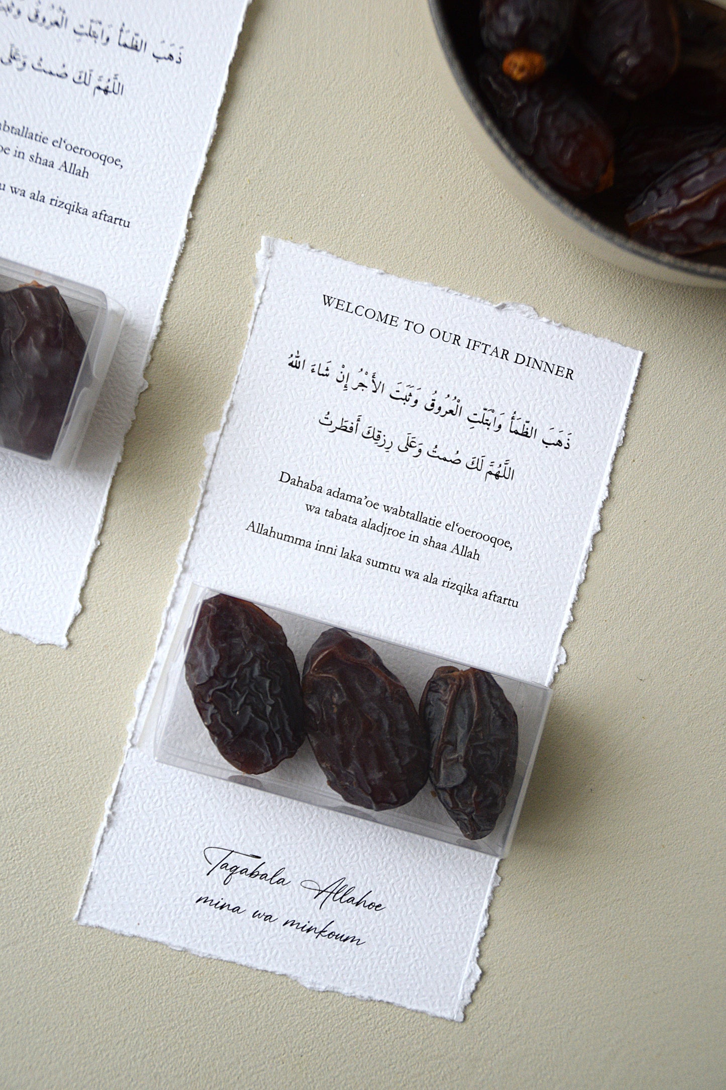 Safha of Ramadan & Eid - Tafelkaart (dadeldoosje)