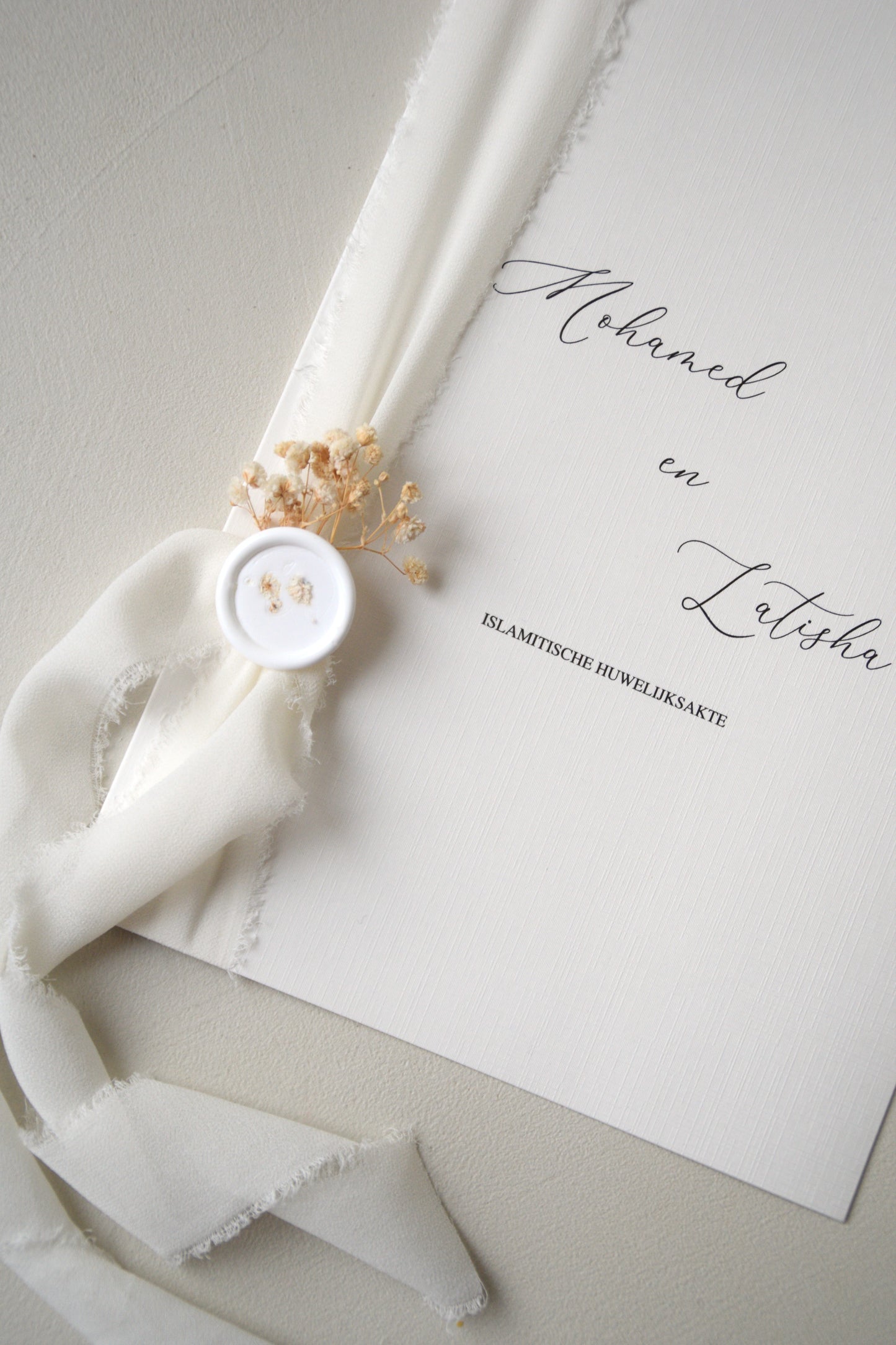 Safha of Baby's Breath - Marriage Certificate