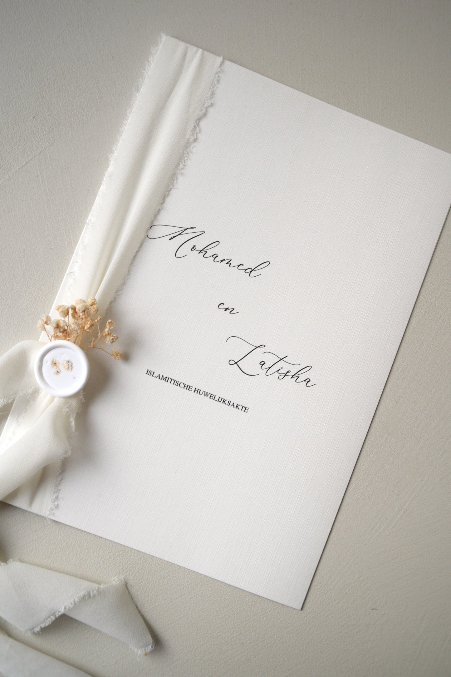 Safha of Baby's Breath - Marriage Certificate