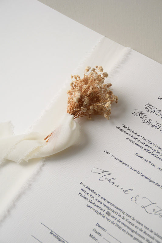 Safha of Baby's Breath - Marriage Certificate