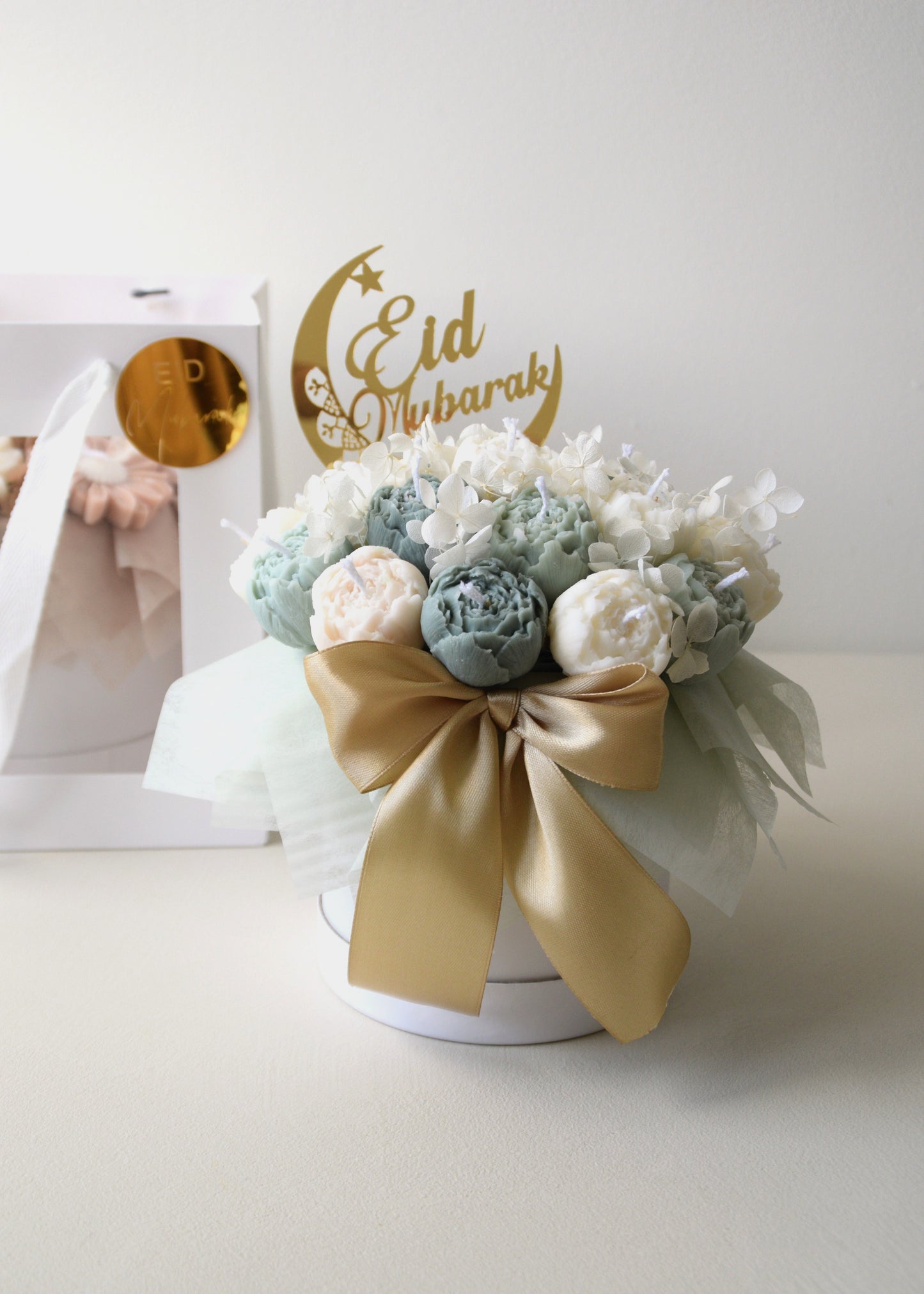 Safha of Ramadan & Eid - Kaarsenbox (goud)