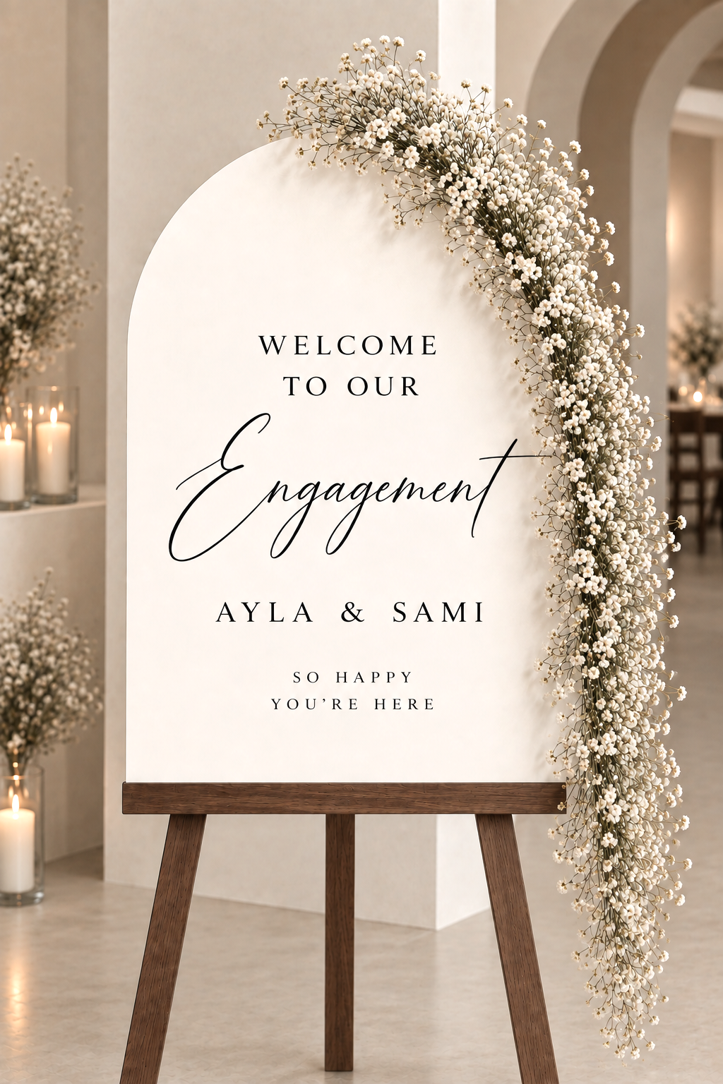 Safha of Baby's Breath - Welkomstbord